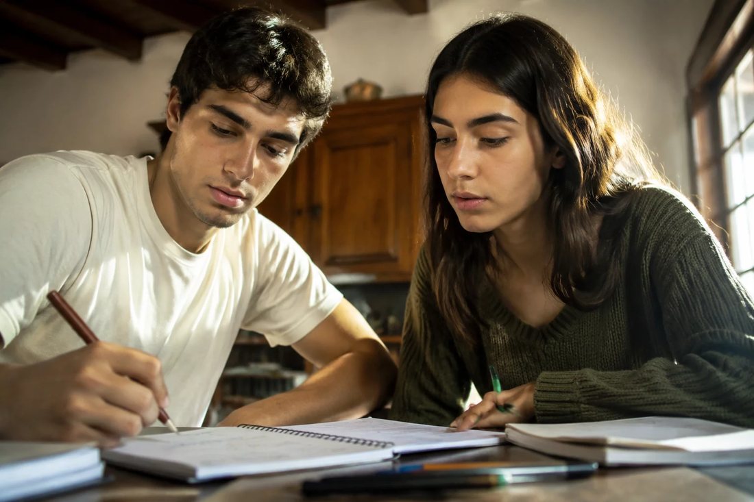 Colegas de trabalho de pé no corredor, conversando entre duas reuniões